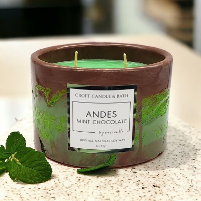 ANDES MINT CHOCOLATE SOY CANDLE
